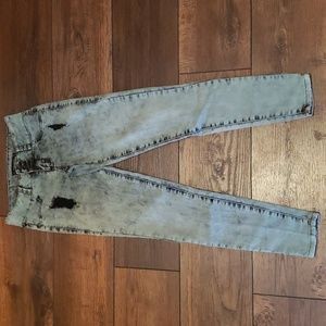Lovesick distressed skinny jeans